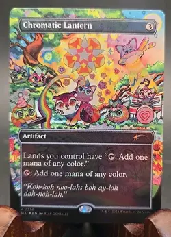 Chromatic Lantern Furby: Doo-Ay Noo-Lah Secret Lair MTG Rainbow Foil Near Mint - Image 1