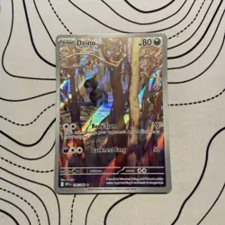 Pokemon TCG Deino 146/086 Illustration Rare - S&V White Flare Set - Near Mint - Image 1