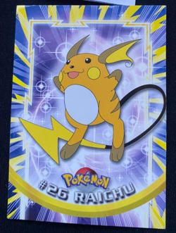 Raichu #26 Pokemon Topps trading cards series 1, 2000 NON HOLO LP - Image 1