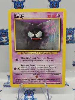 Pokemon Gastly Base Set 50/102 LP - Image 1