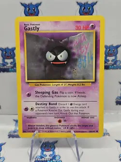 Pokemon Gastly Base Set 50/102 LP - Image 2