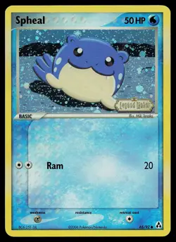 Pokemon Card - Spheal Legend Maker 65/92 Common Reverse Holo Stamped - Image 1