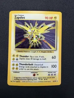 1999 Pokemon TCG Zapdos Fossil #15 Holo Rare - Vintage WOTC- LP/NM - Image 1
