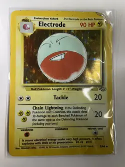 Pokemon TCG Electrode Jungle 2/64 Holo 1999-2000 Wizards Base Set Holo DMG - Image 1