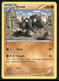 Pokemon - Tyrunt 61/111 XY Furious Fists Fighting LP - Image 1