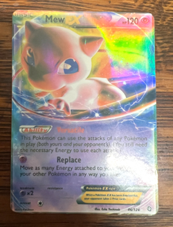 Pokemon Mew EX 46/124 Ultra Rare Holo Dragons Exalted 120 HP Basic Psychic - Image 1