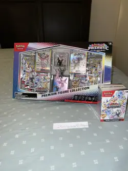 Pokemon S&V Prismatic Evolutions Premium Figure Collection w/ Booster Bundle - Image 1