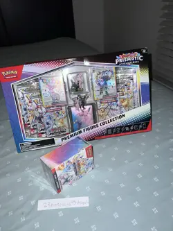 Pokemon S&V Prismatic Evolutions Premium Figure Collection w/ Booster Bundle - Image 2