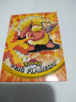 MINT 2000 Topps Pokemon Series 2 Rare #136 Flareon TV Animation Eevee Cute - Image 1