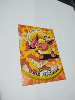 MINT 2000 Topps Pokemon Series 2 Rare #136 Flareon TV Animation Eevee Cute - Image 3