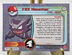 2000 Topps Pokemon TV Animation Edition Haunter #93 Series 2 First Print NM/LP - Image 2