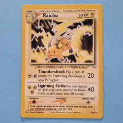 2001 Pokemon Neo Revelation Raichu Rare #21/64 - Image 1