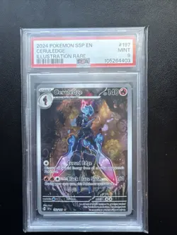 Pokemon Surging Sparks Ceruledge Illustration Rare #197 PSA 9 MINT - Image 1