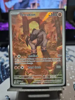 Pokemon TCG Terrakion Illustration Rare White Flare English Card 135/086 - Image 1