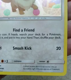 Eevee SM184 Promo - Sun & Moon - Mizue Holo - LP Lightly Played - Pokemon TCG - Image 3