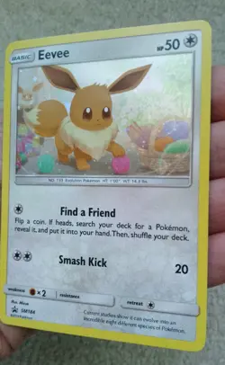 Eevee SM184 Promo - Sun & Moon - Mizue Holo - LP Lightly Played - Pokemon TCG - Image 4