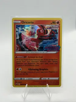 Pokemon TCG Oricorio Fusion Strike Stamped Promo SWSH168 Holo NM Condition - Image 1
