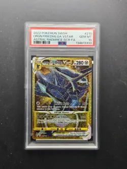 PSA 10 GEM MINT Pokemon Astral Radiance Origin Form Dialga VSTAR 210/189 Secret - Image 1