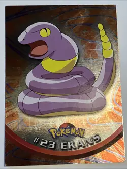 Topps Ekans TV Animation Edition #23 Pokemon Foil Blue Logo - Image 1