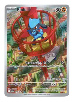 Pokemon Center Stamped - Pokemon Mega Evolution ETB Promo #10 Riolu - Image 1