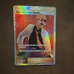 Pokemon TCG Blaine's Last Stand 69/70 Dragon Majesty Full Art Ultra Rare Holo - Image 1