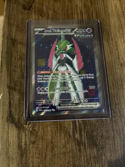 Paradox Rift Iron Valiant EX 225/182 Holo Ultra Rare Pokemon TCG - Image 1