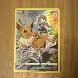 Pokemon TCG Card Eevee TG11/TG30 Brilliant Stars Trainer Gallery - Excellent - Image 1