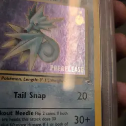 Misty's Seadra Prerelease 2000 Pokemon Gym Heroes - Holo - PSA 6 - Image 4