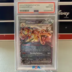 2024 Pokemon Paf En Charizard ex 054/091 SV: Paldean Fates Holo PSA 10 - Image 1