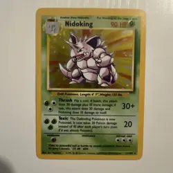 Pokemon - Base Set Holo Nidoking 11/102 NM - Image 1