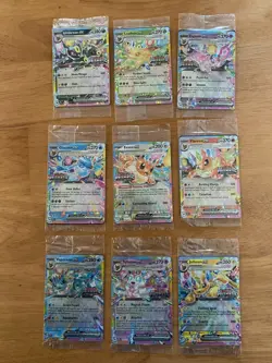 Prismatic Evolutions Surprise Box Sealed Stamped EX Promo Cards 9/9 Complete Set - Image 1