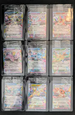Prismatic Evolutions Surprise Box Sealed Stamped EX Promo Cards Complete Set 9/9 - Image 1