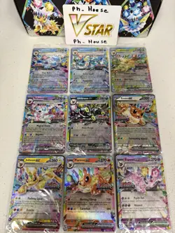 Prismatic Evolutions Surprise Box Sealed Stamped EX Promo Cards Complete Set 9/9 - Image 1