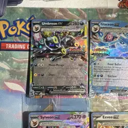 Prismatic Evolutions Surprise Box Stamped EX Promo Cards 9/9 Complete Set Sealed - Image 5