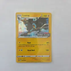 Luxray SWSH023 Rebel Clash Prerelease Promo - Holo Rare Pokemon Card nm - Image 1