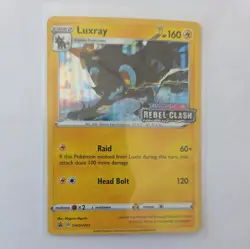 Luxray SWSH023 Rebel Clash Prerelease Promo - Holo Rare Pokemon Card nm - Image 5