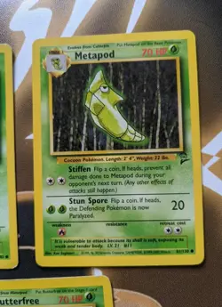 Caterpie + Metapod + Butterfree Pokemon Card Lot - Base Set / BS2 / Jungle - LP - Image 5