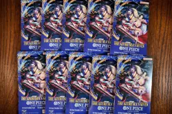 One Piece Card Game OP-14 Azure Sea’s Seven Booster Packs Lot of 10 New - Image 1