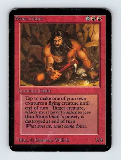 Stone Giant - Alpha Edition - Heavily Played (bend) - Magic The Gathering MTG - Image 1