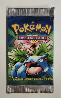 1999 German Pokemon 1st Edition Base Set Pack Sealed Venusaur Art - Image 1