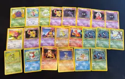 Pokemon Vintage Base Set 2 Uncommon Common - Lot of 22 - Image 1