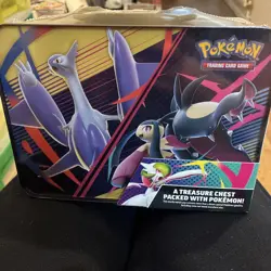 Pokemon TCG - Collector Tin Chest Mega Gardevoir & Mega Lucario Sealed & New - Image 2