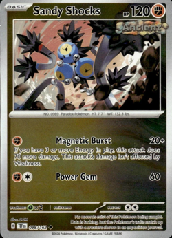 Sandy Shocks - Reverse Holo - Uncommon - Temporal Forces - Pokemon - 098/162 - Image 1