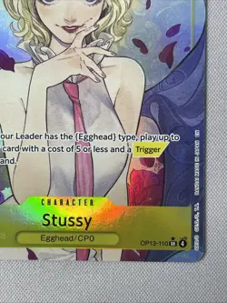 One Piece - Carrying on His Will - OP13-110 - Stussy - SR Alt Art - Image 4