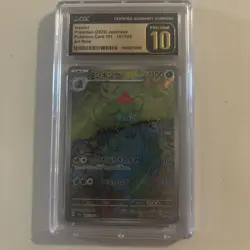 CGC 10 Pristine Pokemon Ivysaur 167/165 Holo Art Rare Japanese 151 - Image 1
