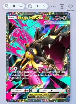 Pokemon TCG Pocket - Mega Mawile Ex- 2⭐ Card - English - Fast Delivery - Image 1