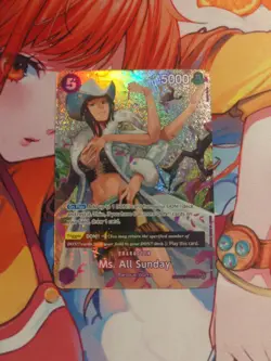Ms All Sunday SP OP04-064 SR One Piece Tcg NM Raw Card - Image 2