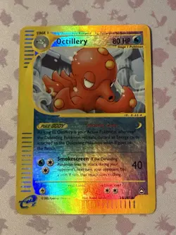 Octillery 26/147 Reverse Holo Rare Aquapolis Pokemon Card 2002 LP - Image 1