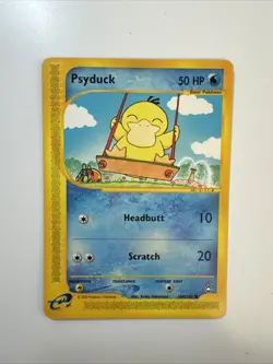 Pokemon TCG Psyduck - 104/147 - Aquapolis Vintage Rare Card ENG E-series - Image 1