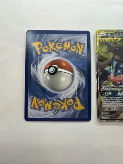 Tag Team GX Lot (2) NM Celebi & Venusaur + Greninja & Zoroark Pokemon Cards - Image 2